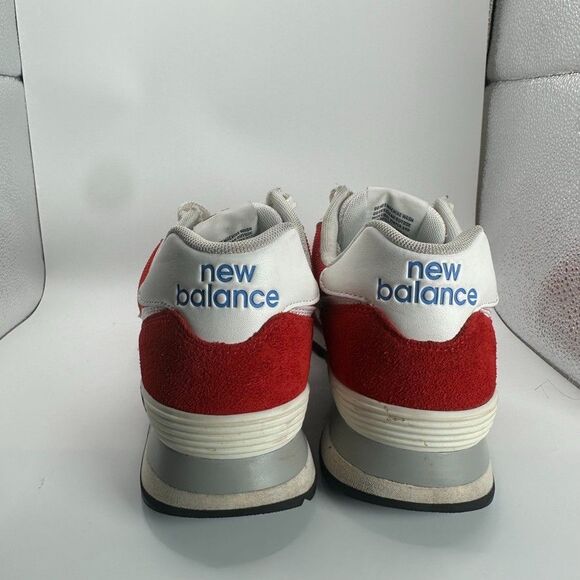 New Balance 574 Shoes Mens Size 10.5 D Red White Running  Trainer U574EW2 main image 6